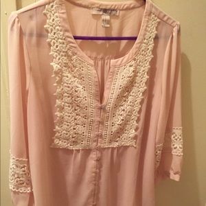 Forever 21 tunic. Pink and green tunics